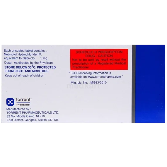 nebicard 5mg tablet 10's